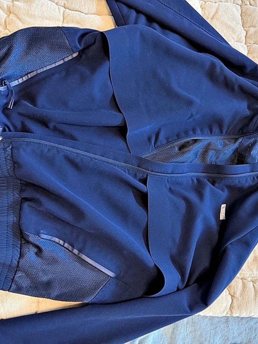 Figs navy sydney scrub jacket navy
